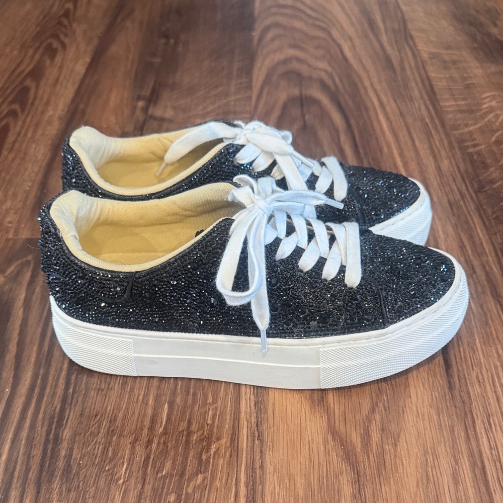 Youth sequin sneakers